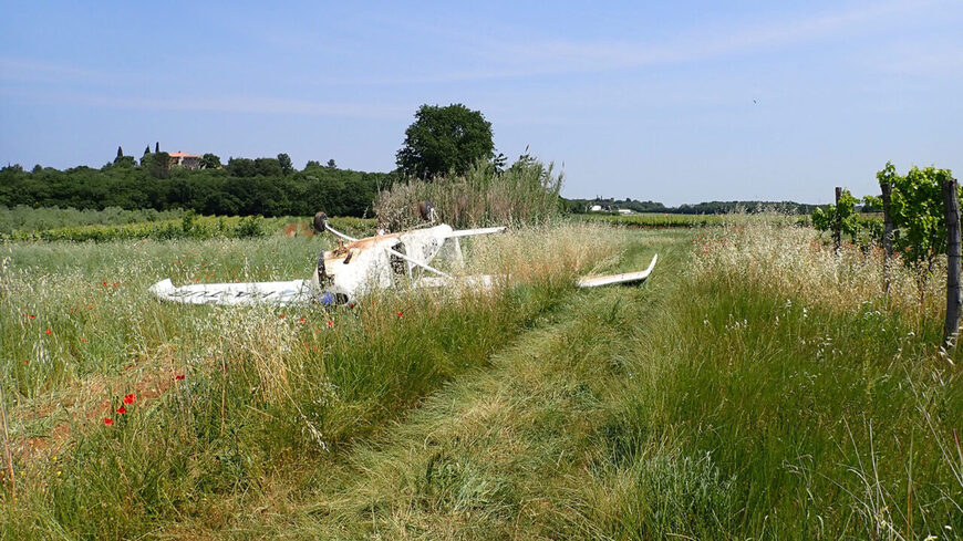 Cessna u Poreču 2021. godine promašila pistu (Foto: Ain.hr)