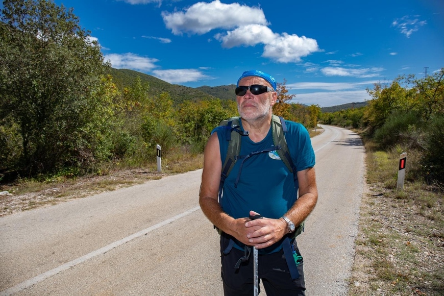 Feručo Lazarić na jednom od pohoda (foto: Grgo Jelavić/PIXSELL)