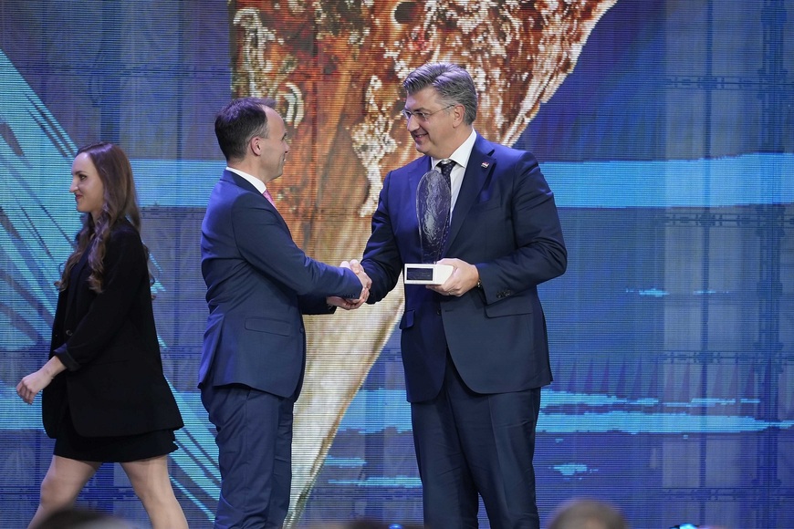 Gradonačelnik Poreča Loris Peršurić i premijer Andrej Plenković