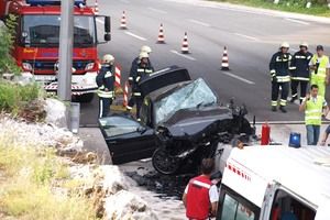 Teška nesreća na Tunelu Učka: Zabio se u betonski stup i poginuo