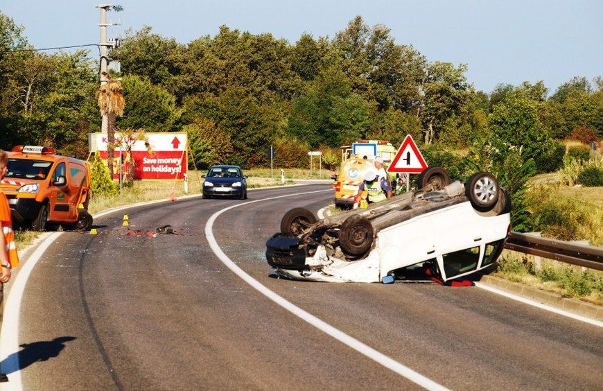 Oba vozila kretala su se iz Baderne prema Tinjanu