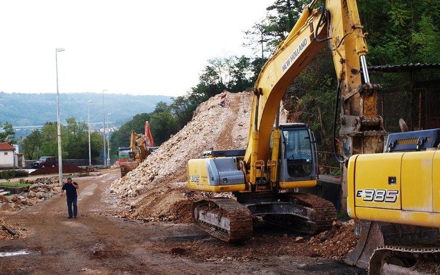 Radovi na Štranjgi u Pazinu