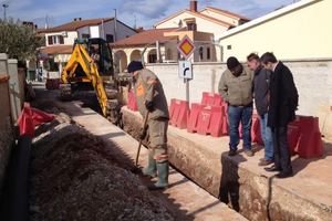 Medulin: Započeli radovi na ceradnoj dvorani i fekalnoj odvodnji u ulici Biškupija