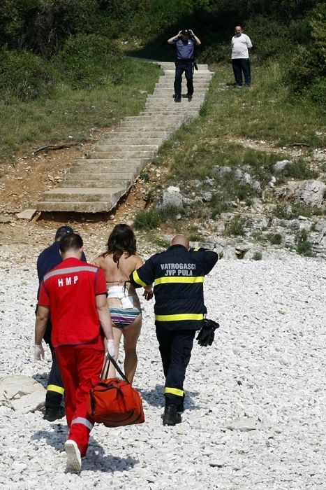 Pri padu je zadobila tek lakše ogrebotine (Foto: Jutarnji list)