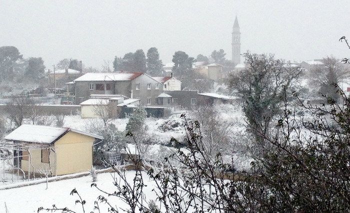 Pogled na vodnjanski zvonik (slikao čitatelj)